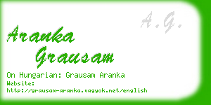 aranka grausam business card